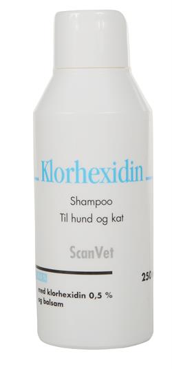 ScanVet Klorhexidin Shampoo 0,5%. Til hund og kat. 250 ml